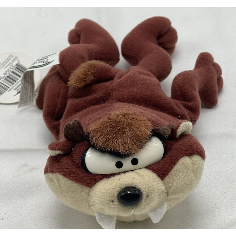 Vintage Play By Play 1996 Tazmanian Devil Plush Stuffed Animal Toy 6” Tags